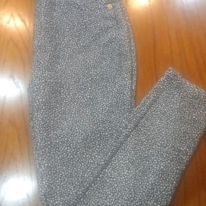 Michael Kors Pants Blk/White Stretch Waist flattering,medium